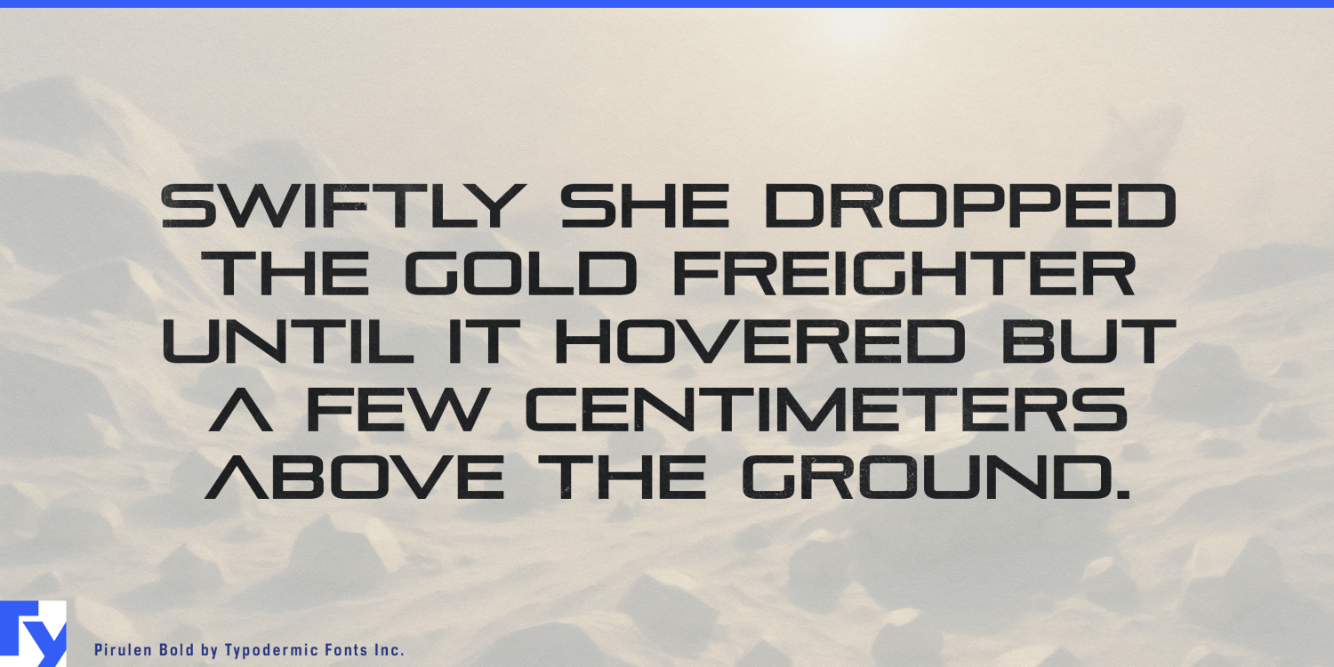 Pirulen Font Poster #1