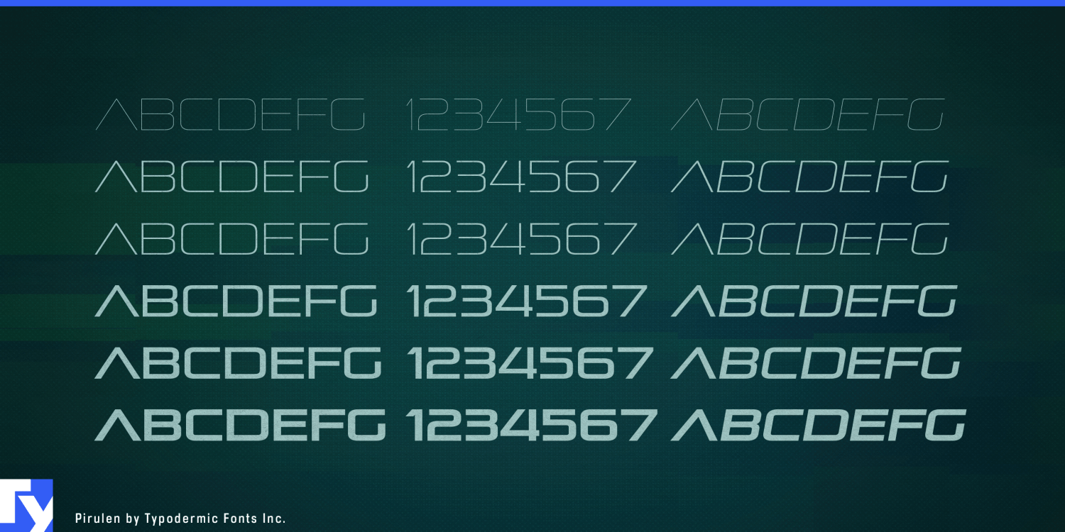 Pirulen Font Poster #1