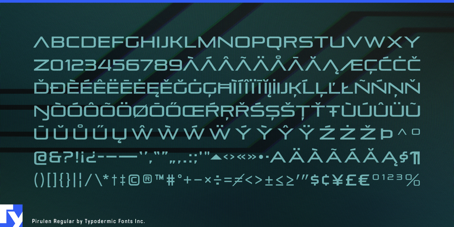 Pirulen Font Poster #1
