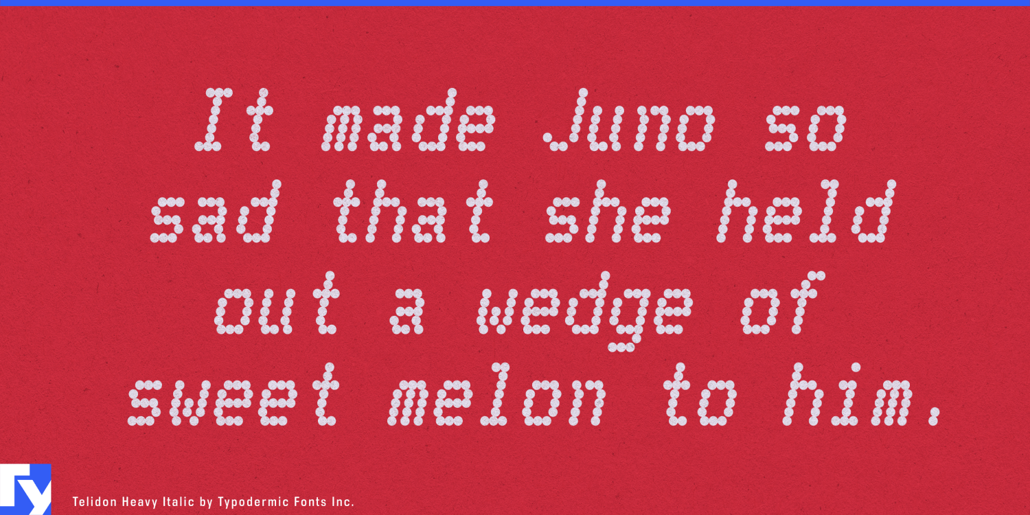Telidon Font Poster #1