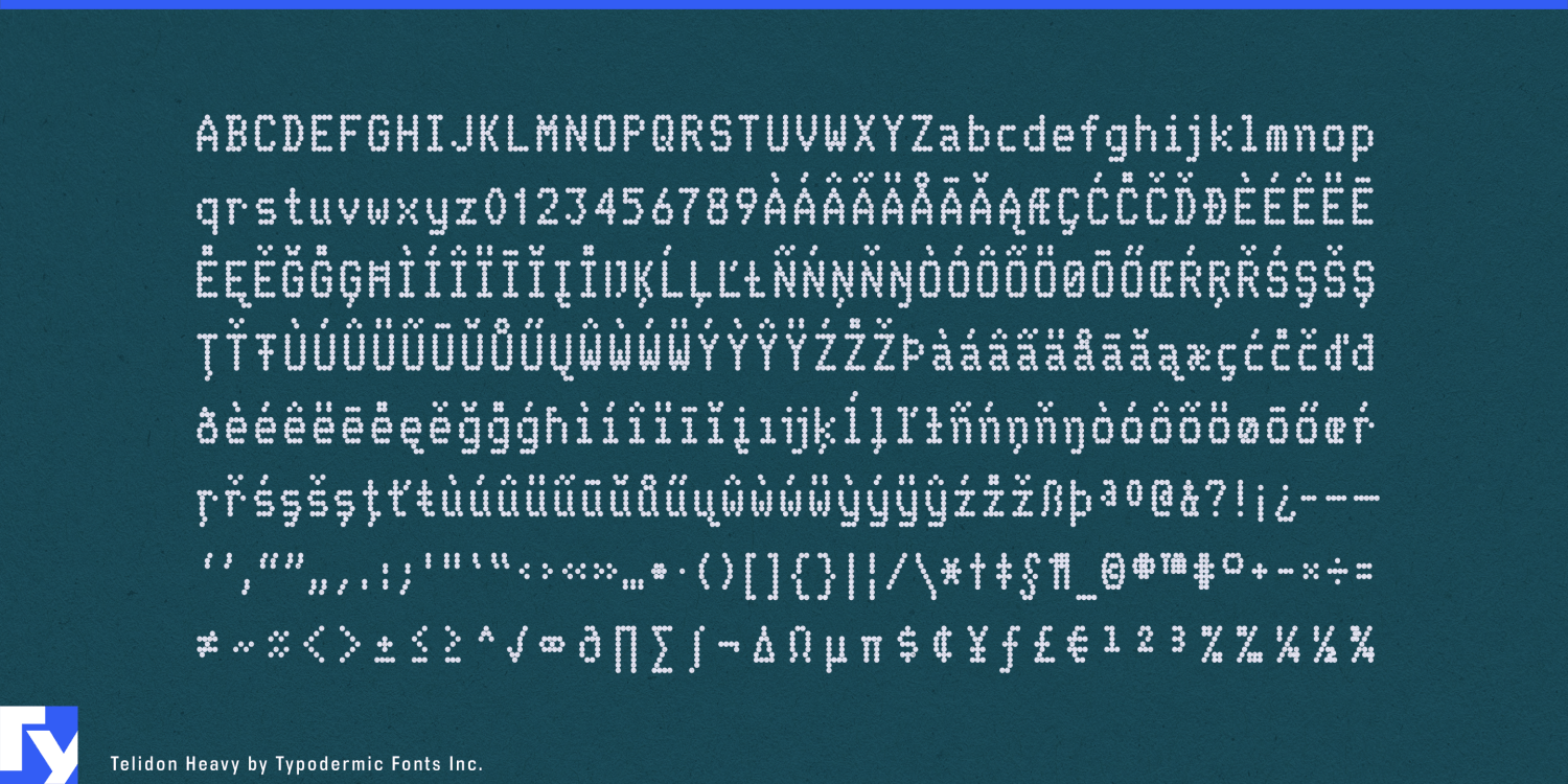 Telidon Font Poster #1