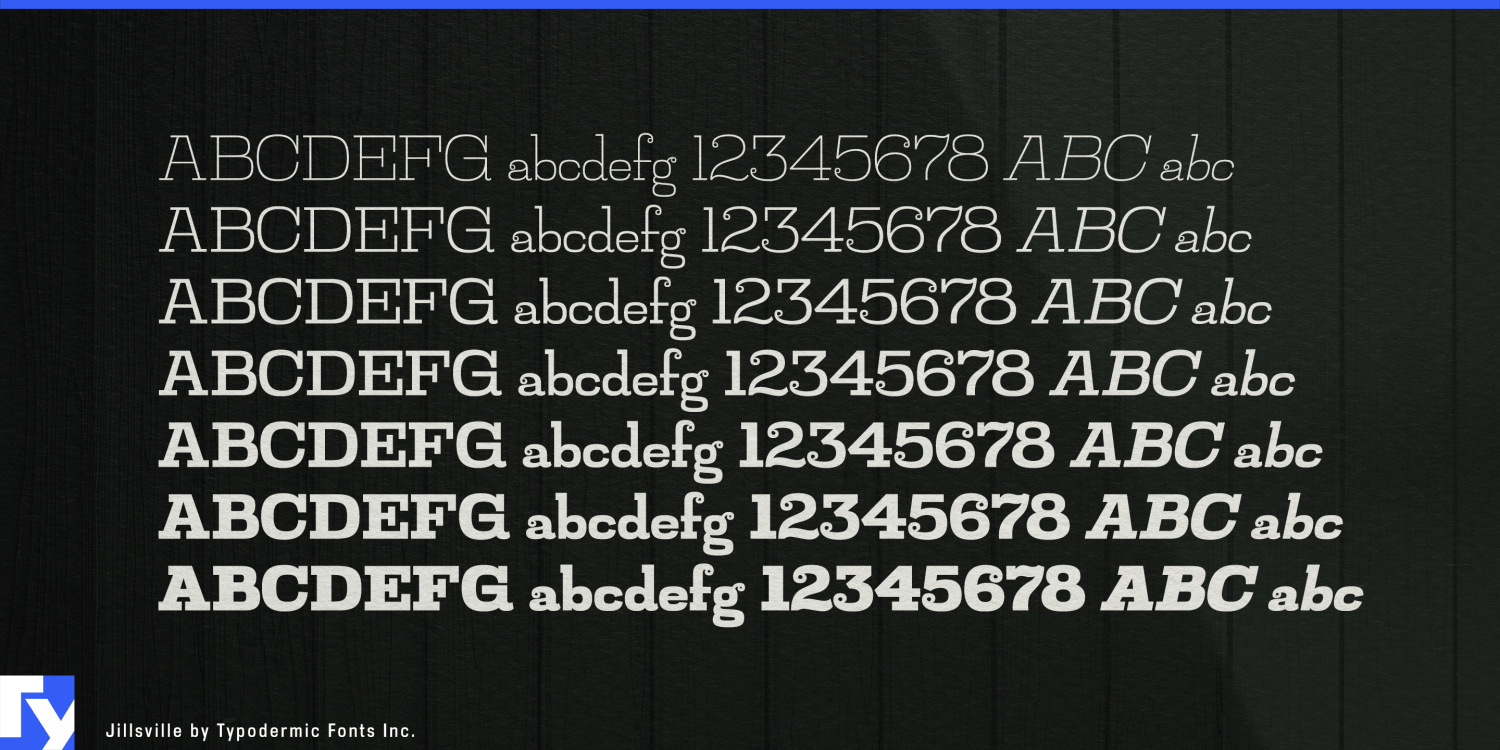 Jillsville Font Poster #1