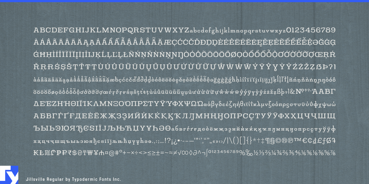 Jillsville Font Poster #1