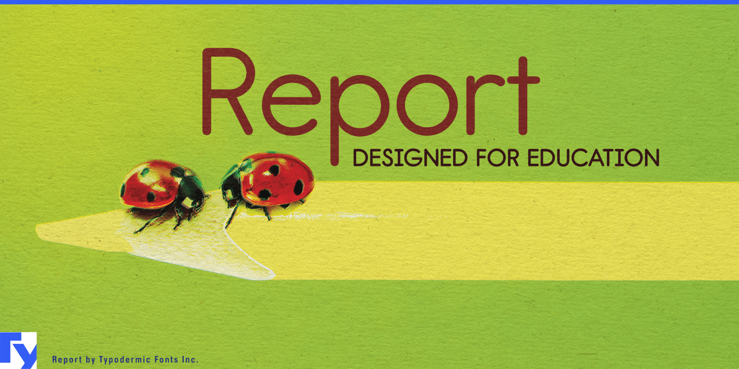 Report Font Poster #1