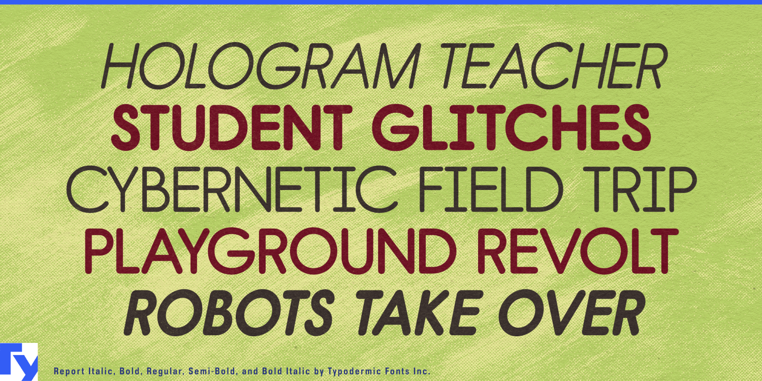 Report Font Poster #1