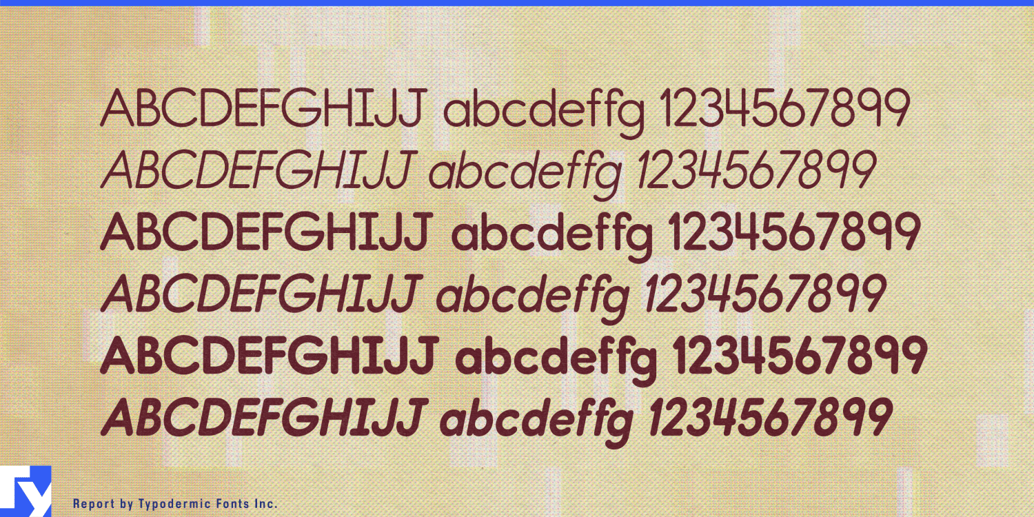 Report Font Poster #1