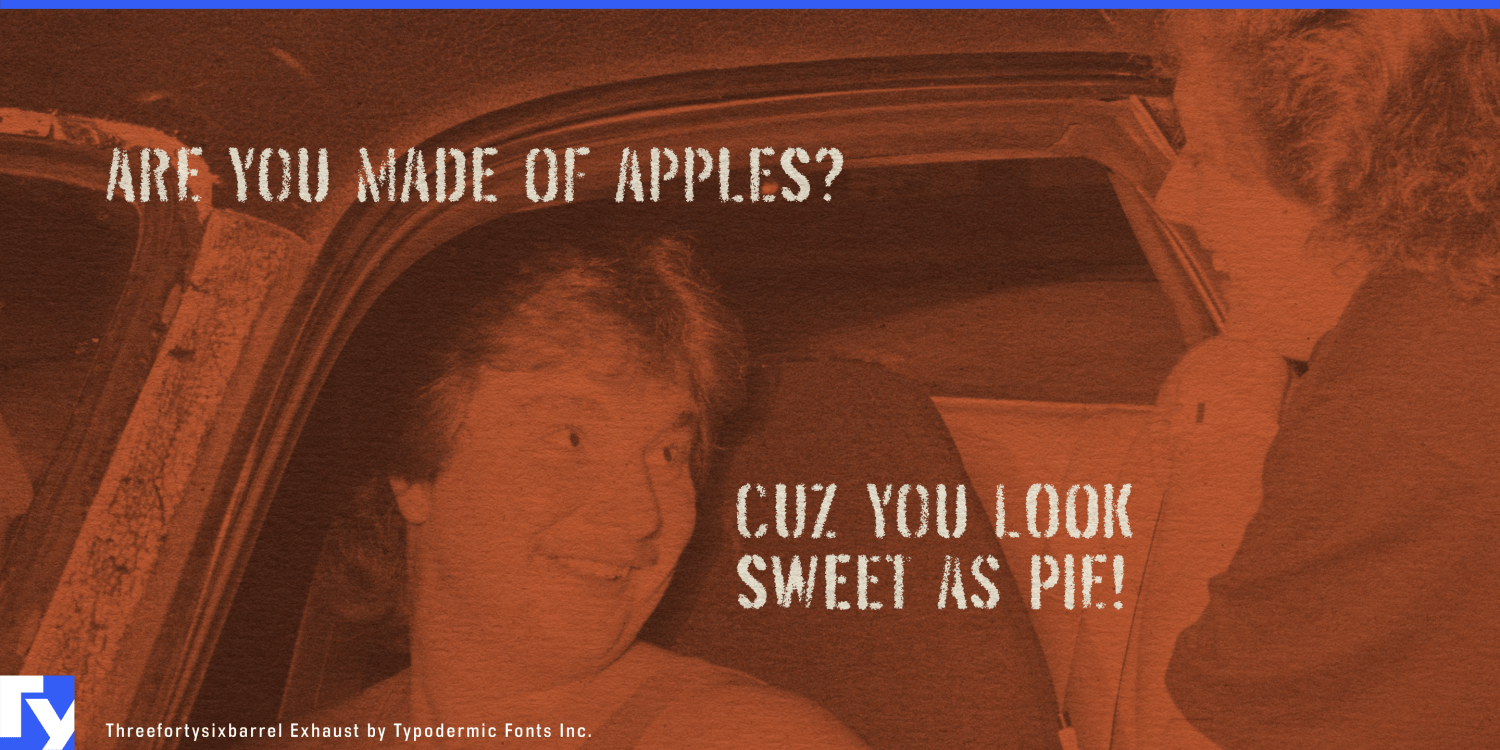 Threefortysixbarrel Font Poster #3