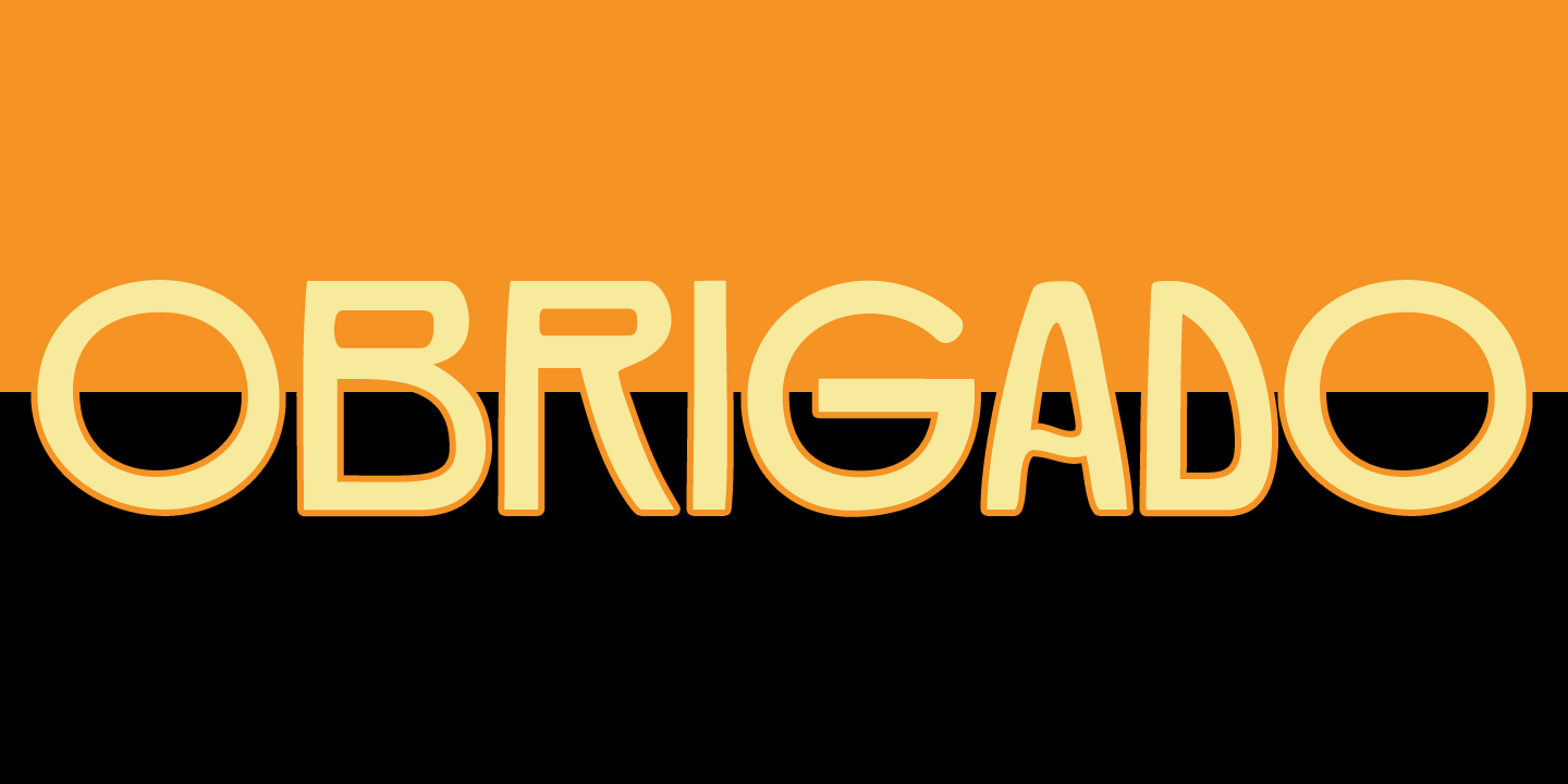Obrigado Font Poster #1