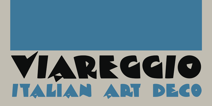 Viareggio Font Poster #1