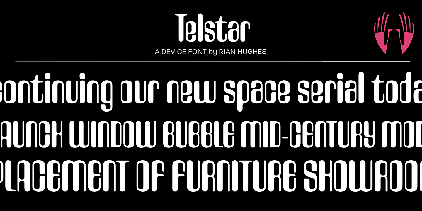 Telstar Font Poster #1
