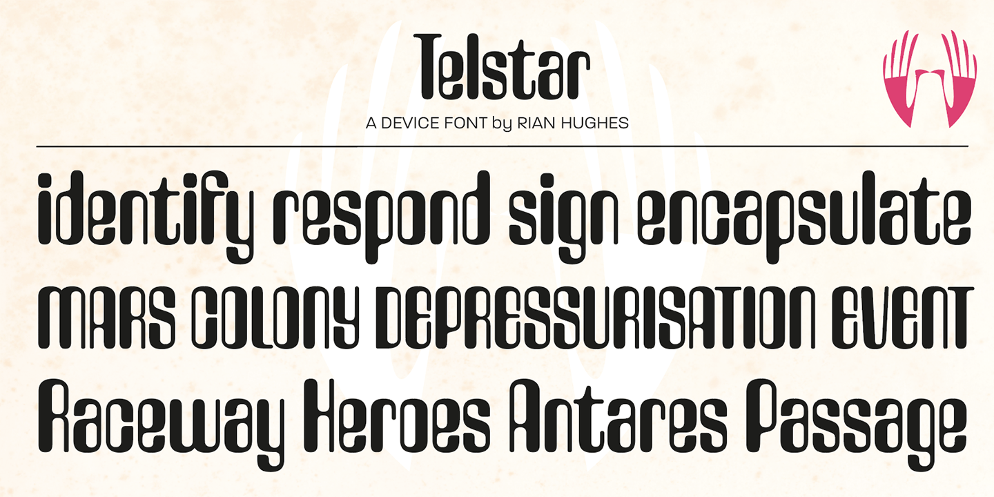 Telstar Font Poster #1