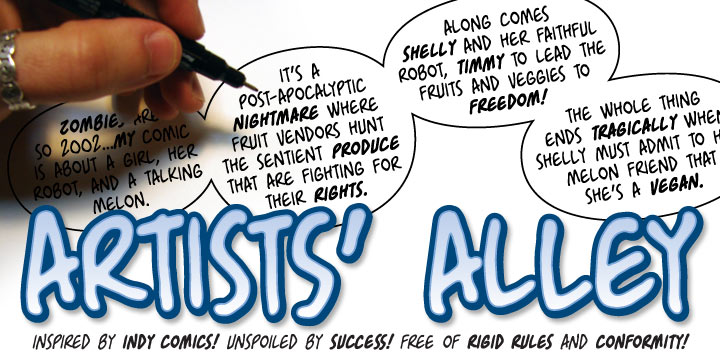 Artists Alley BB Font Poster #1