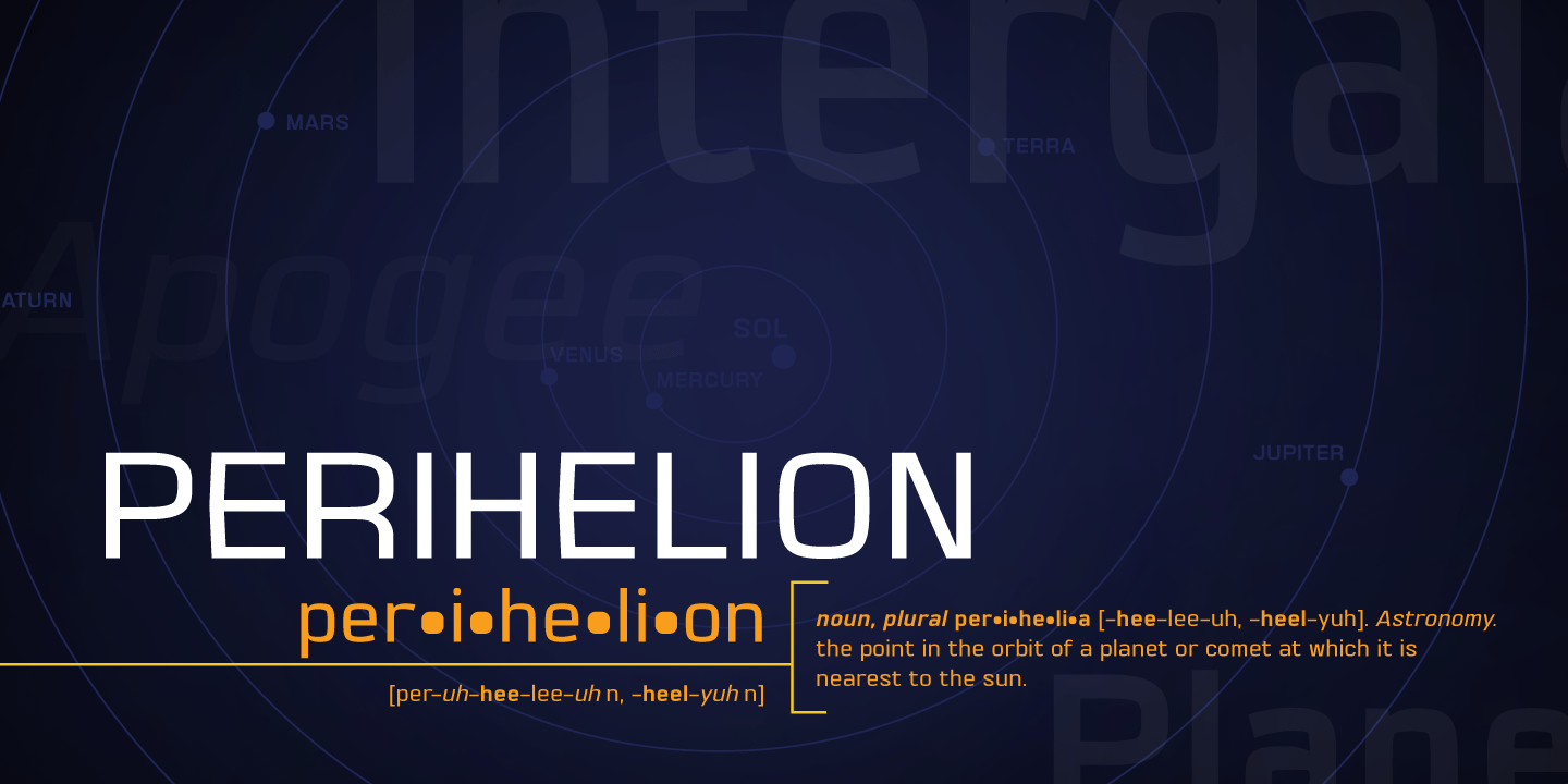 Perihelion BB Font Poster #1