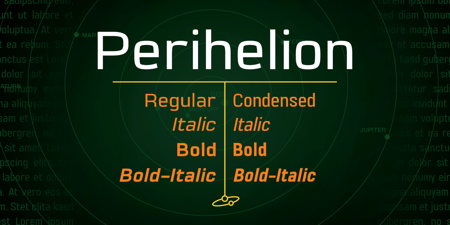 Perihelion BB Font Poster #1