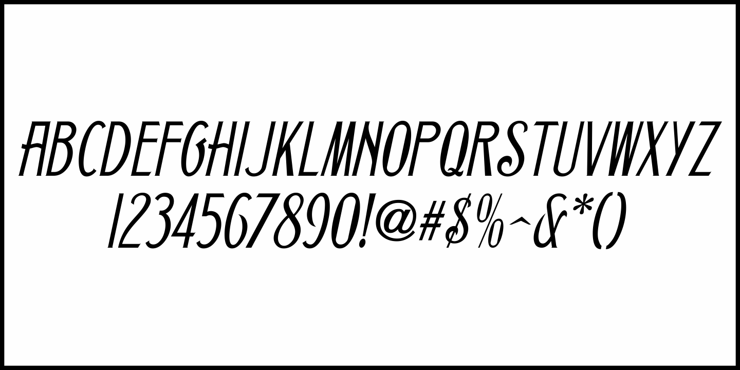 Vintage Nouveau Font Poster #1