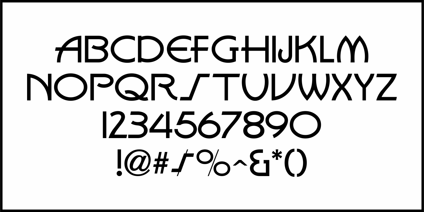 Art Materials Font Poster #3