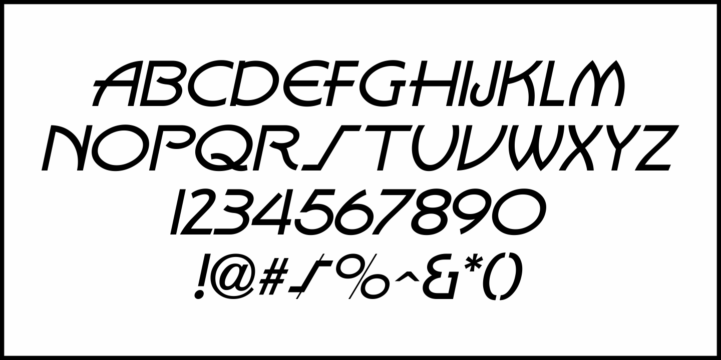 Art Materials Font Poster #1