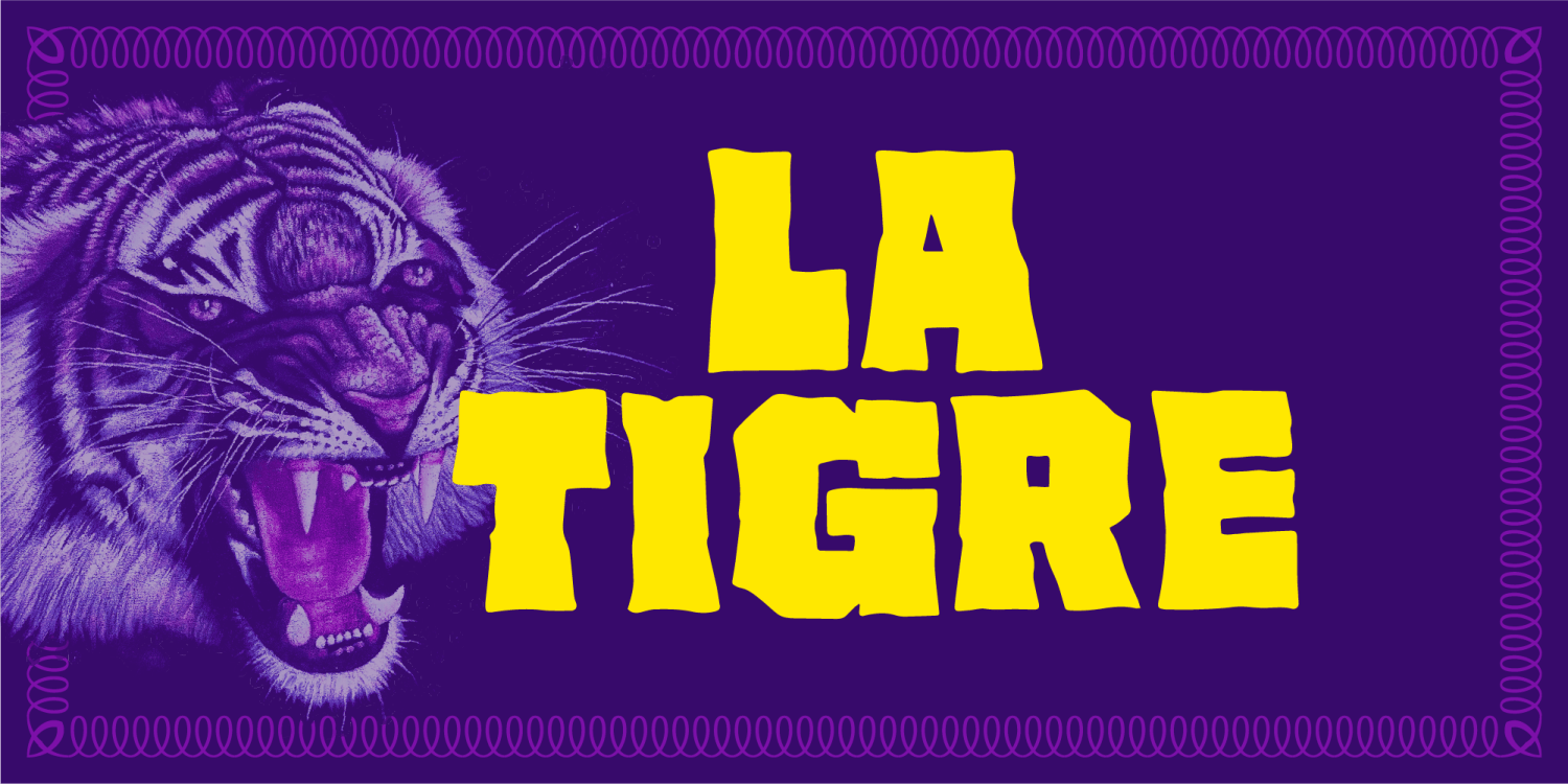 La Tigre Font Poster #1