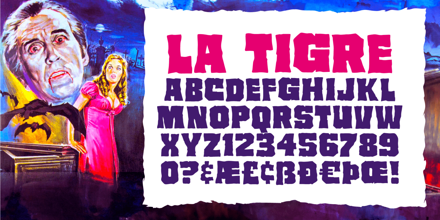 La Tigre Font Poster #1