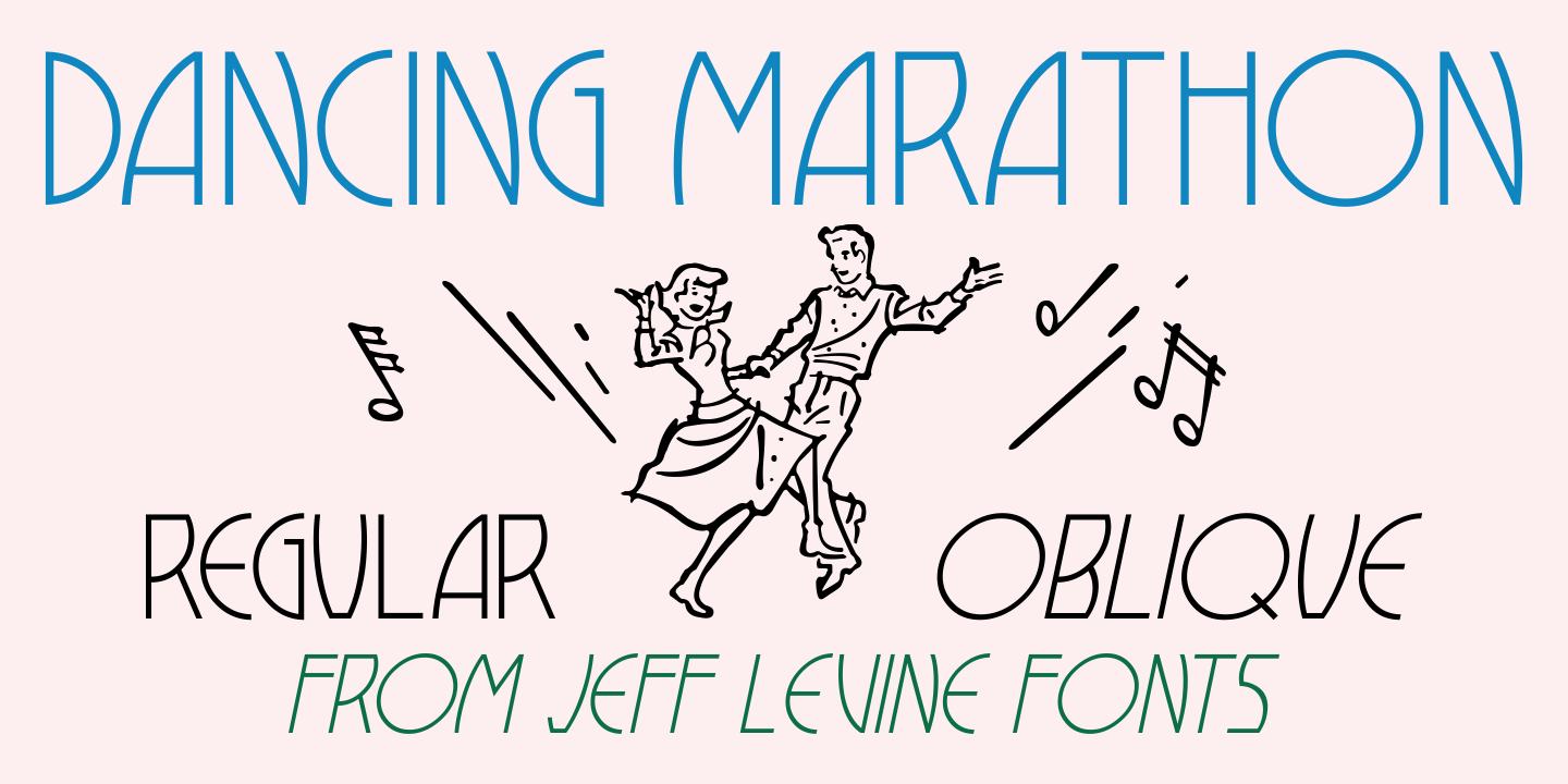 Dancing Marathon Font Family Poster