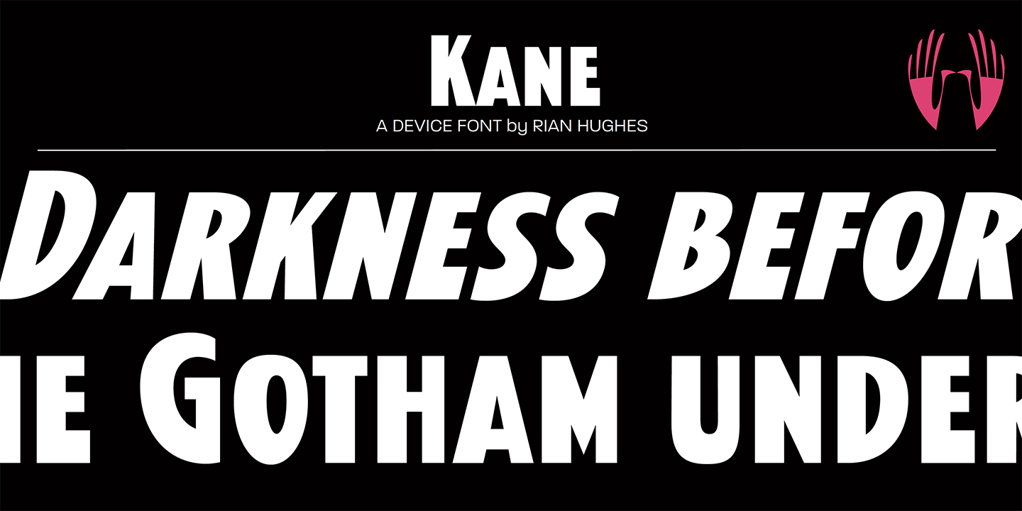 Kane Font Poster #1