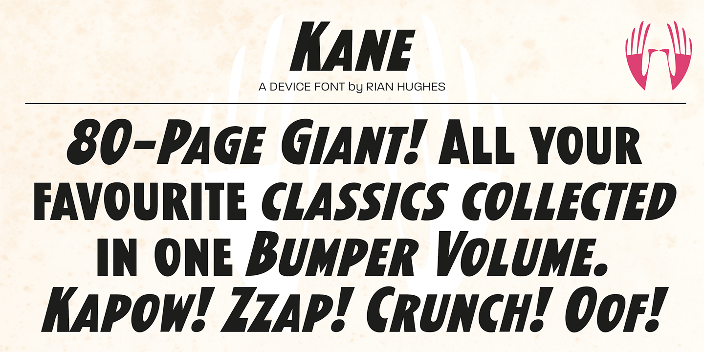 Kane Font Poster #1