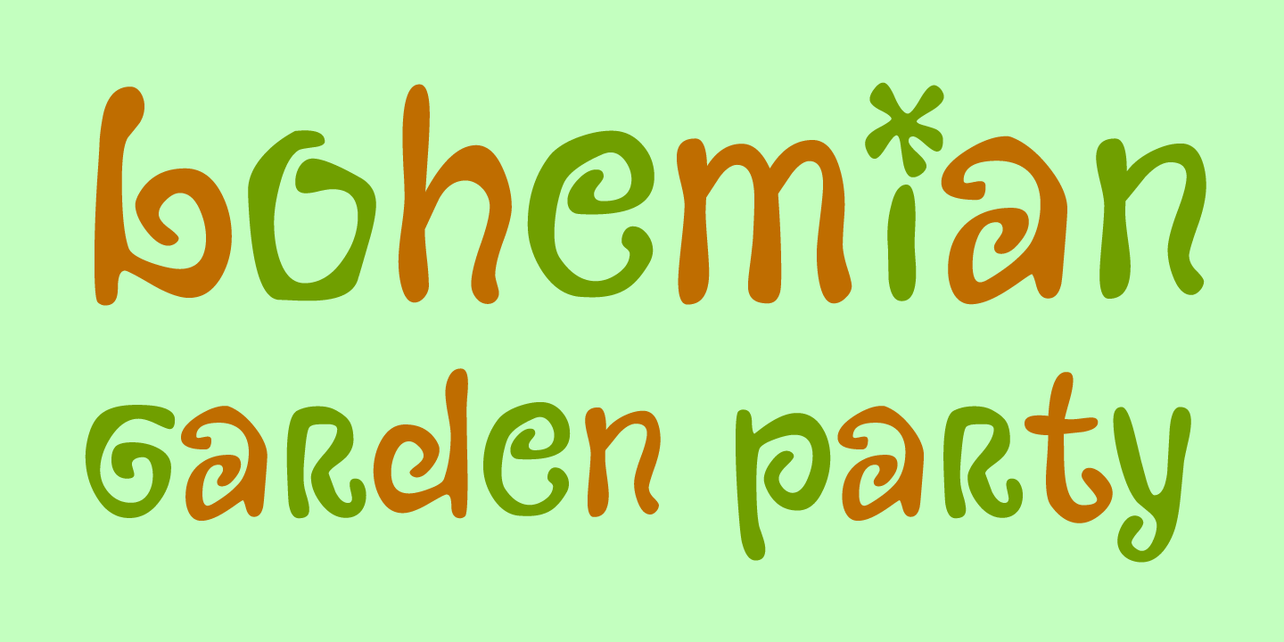 Bohemian Garden Party Poster