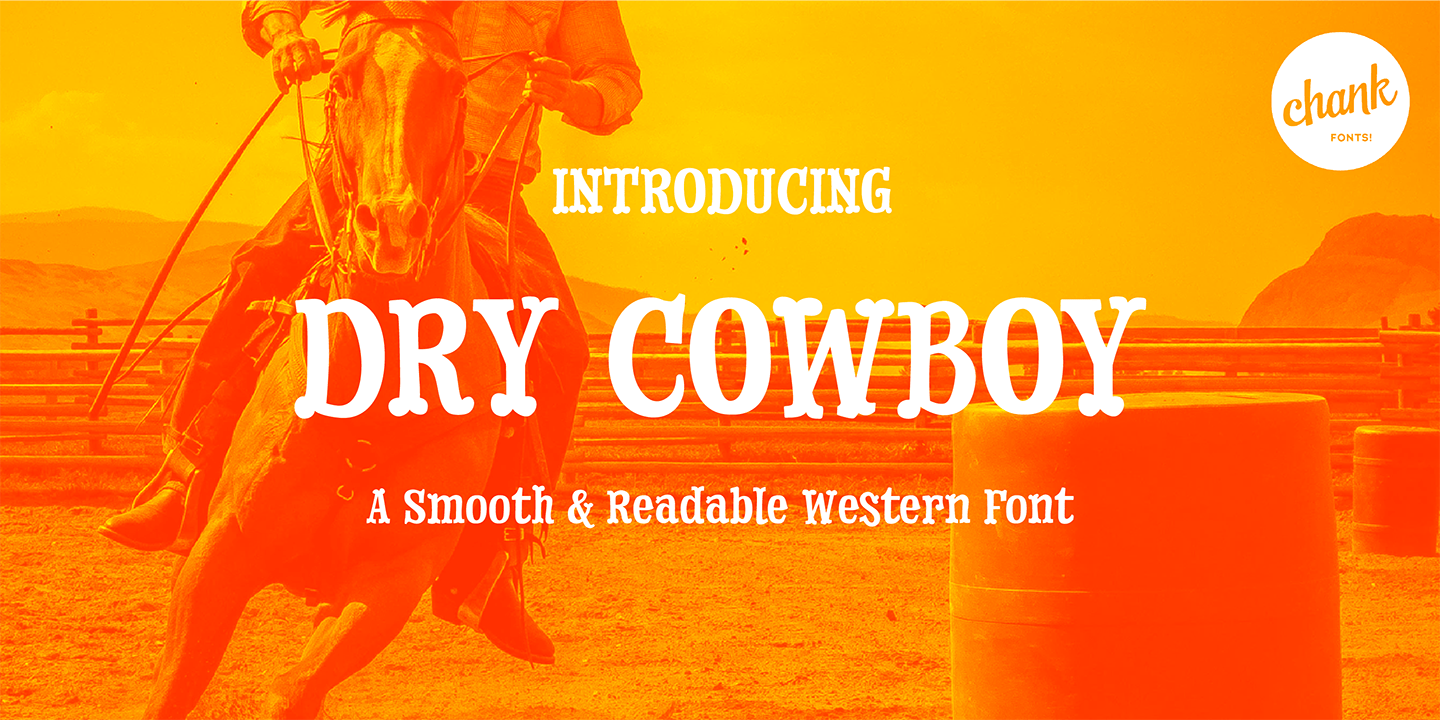 Dry Cowboy Font Poster #1
