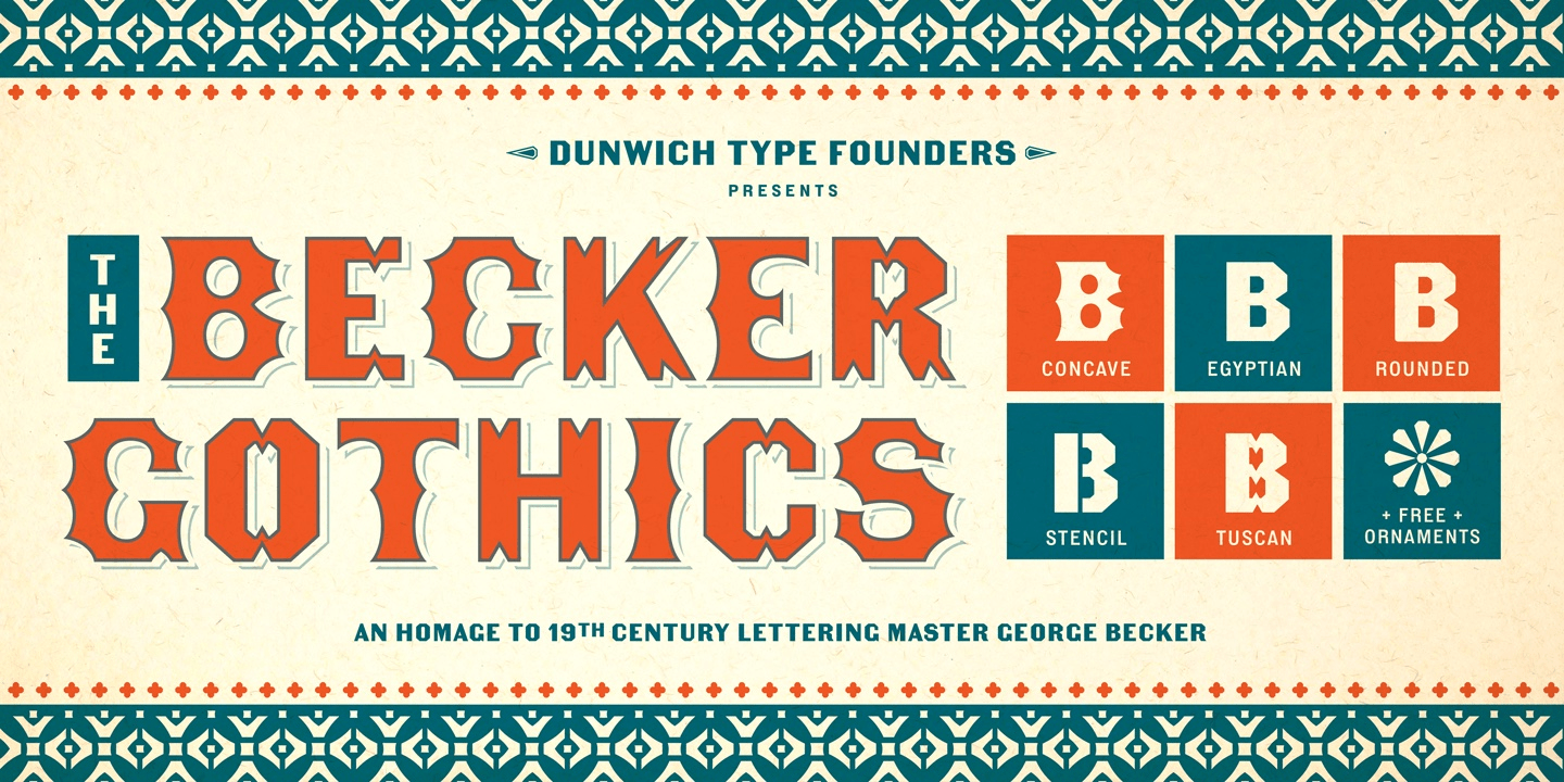 Becker Gothics Font Poster #1