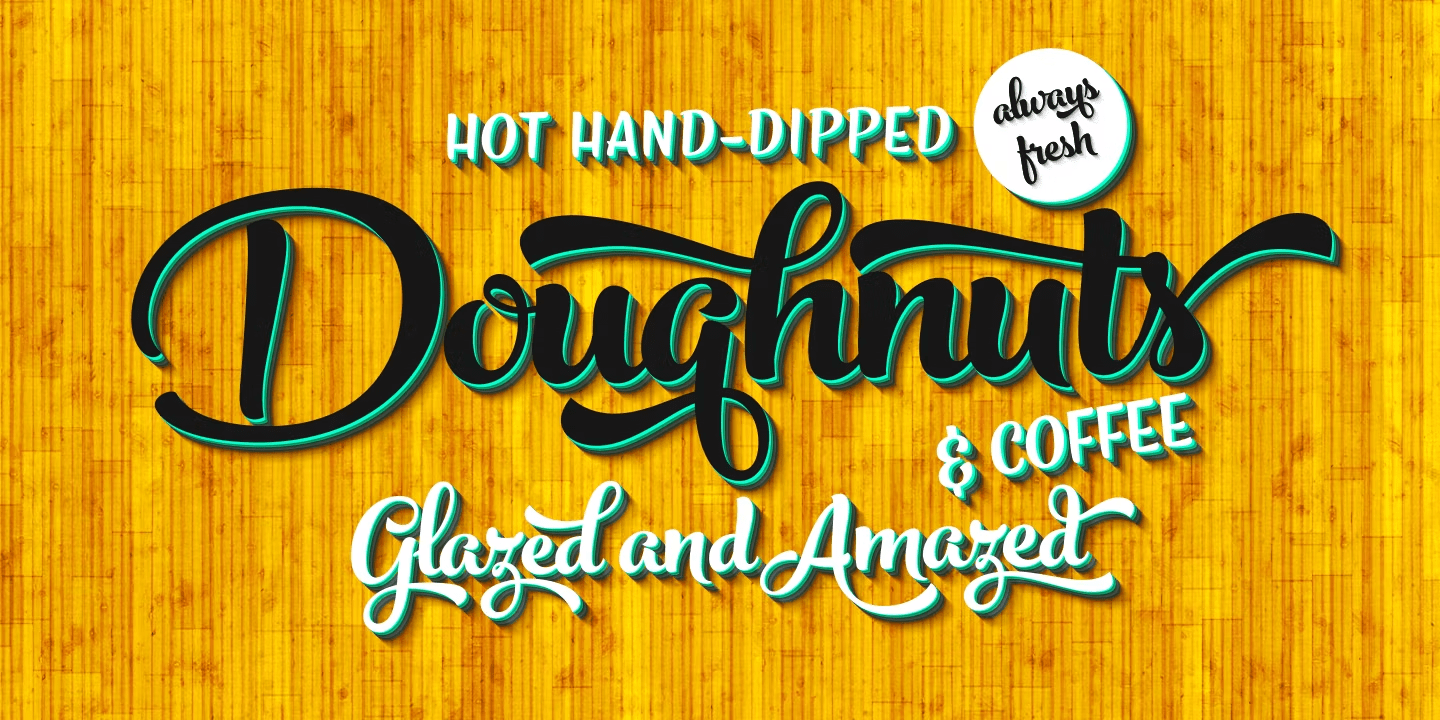 Peaches And Cream Font Poster #1