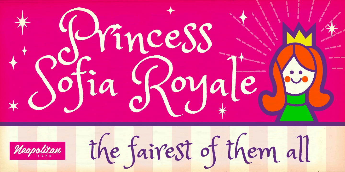 Princess Sofia Royale Font Family Poster