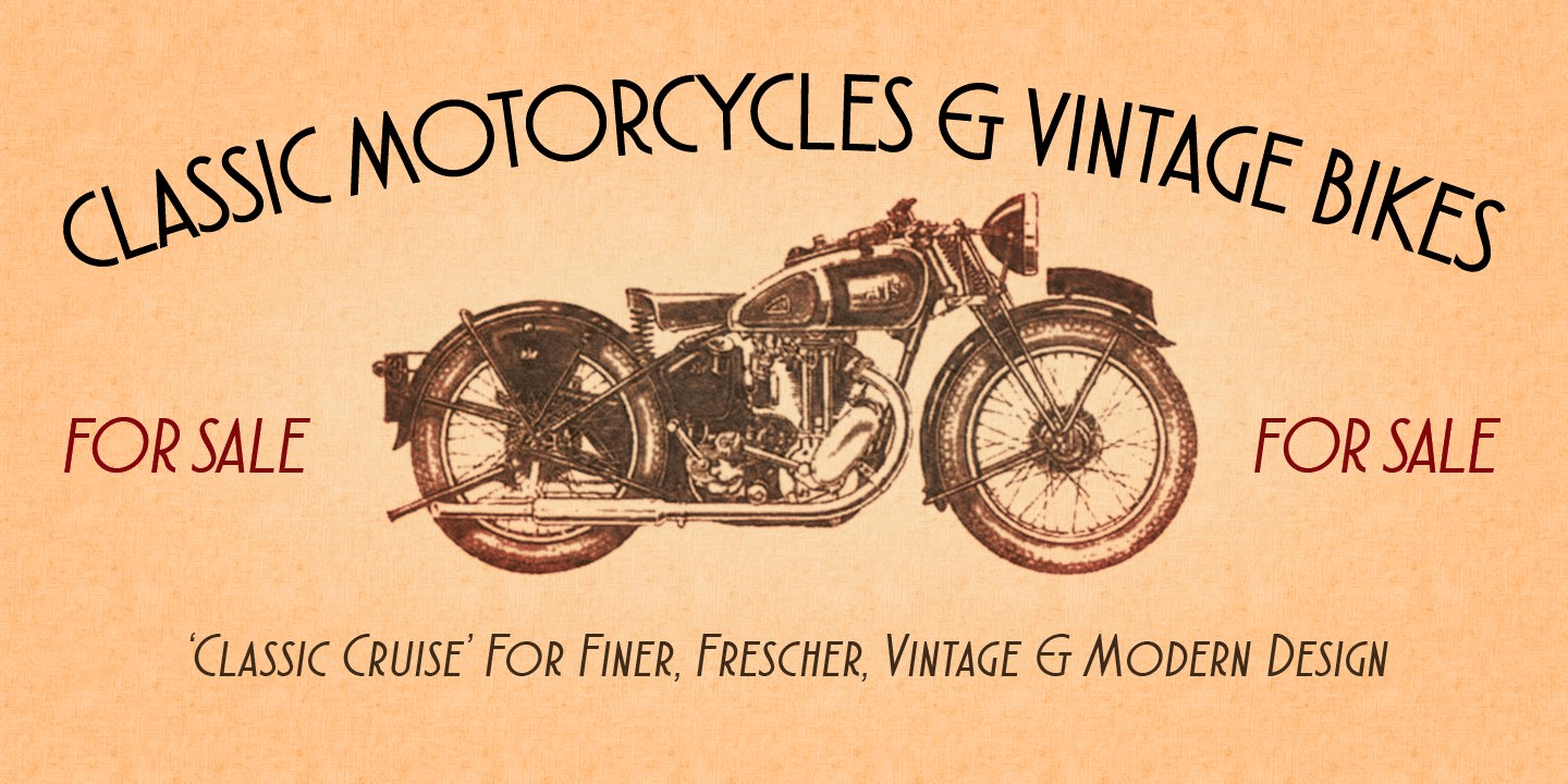 Atlantic Cruise Font Poster #1