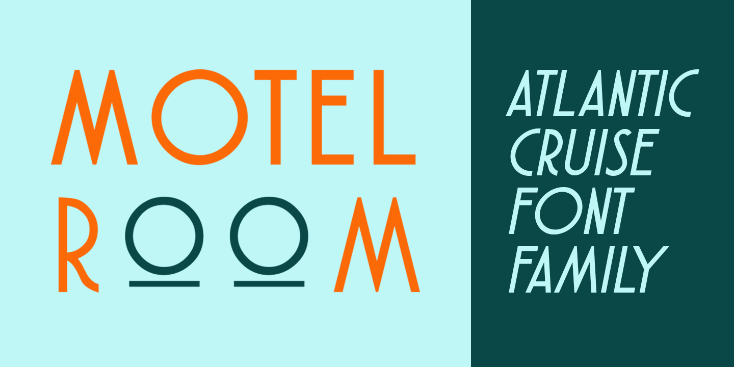 Atlantic Cruise Font Poster #1
