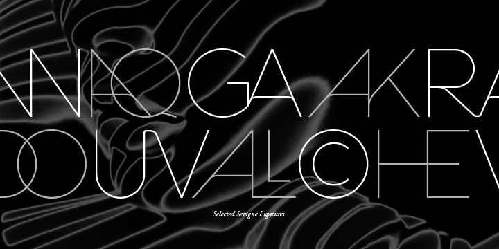 Sevigne Font Family Poster