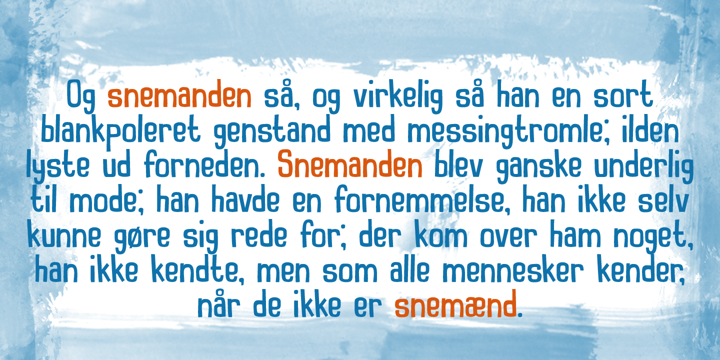 Lille Snemand Font Poster #1