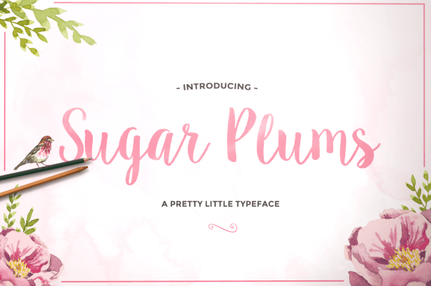 Sugar Plums Font Poster #1