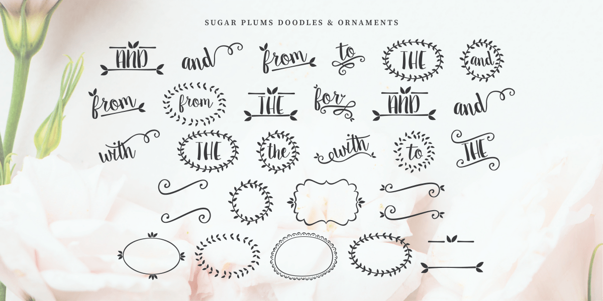 Sugar Plums Font Poster #1