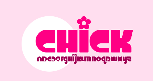 Chick Font Poster #1