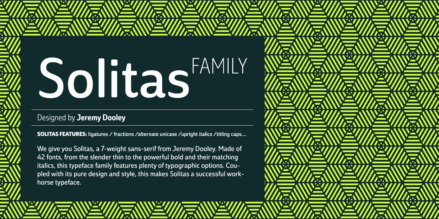 Solitas Font Poster