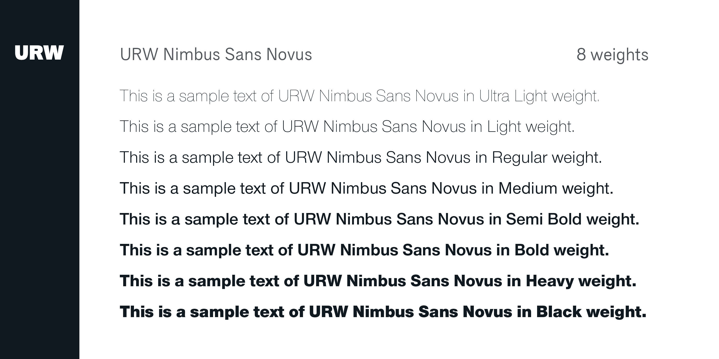 Nimbus Sans Novus Font Poster #1