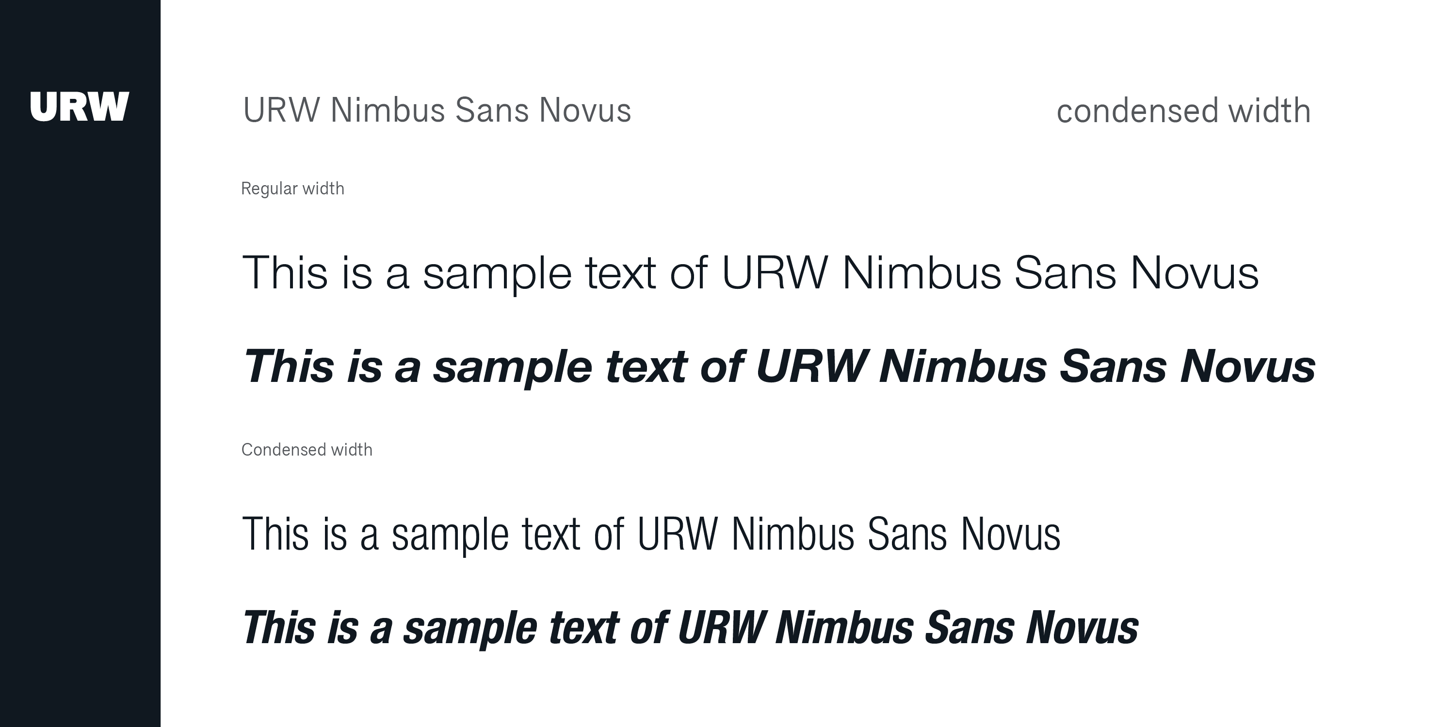 Nimbus Sans Novus Font Poster #1