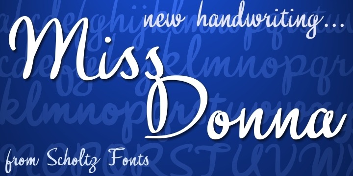 Miss Donna Font Poster #1