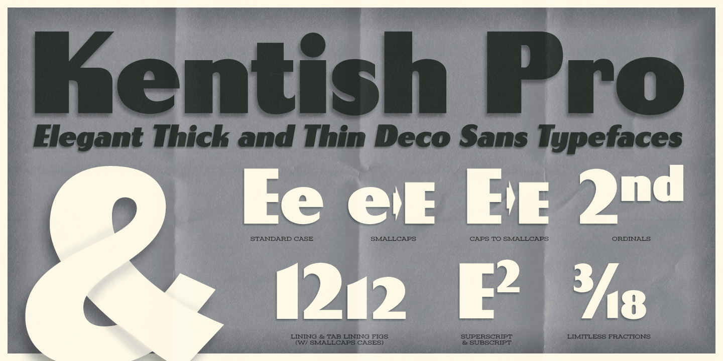 Kentish AOE Pro Font Poster #1