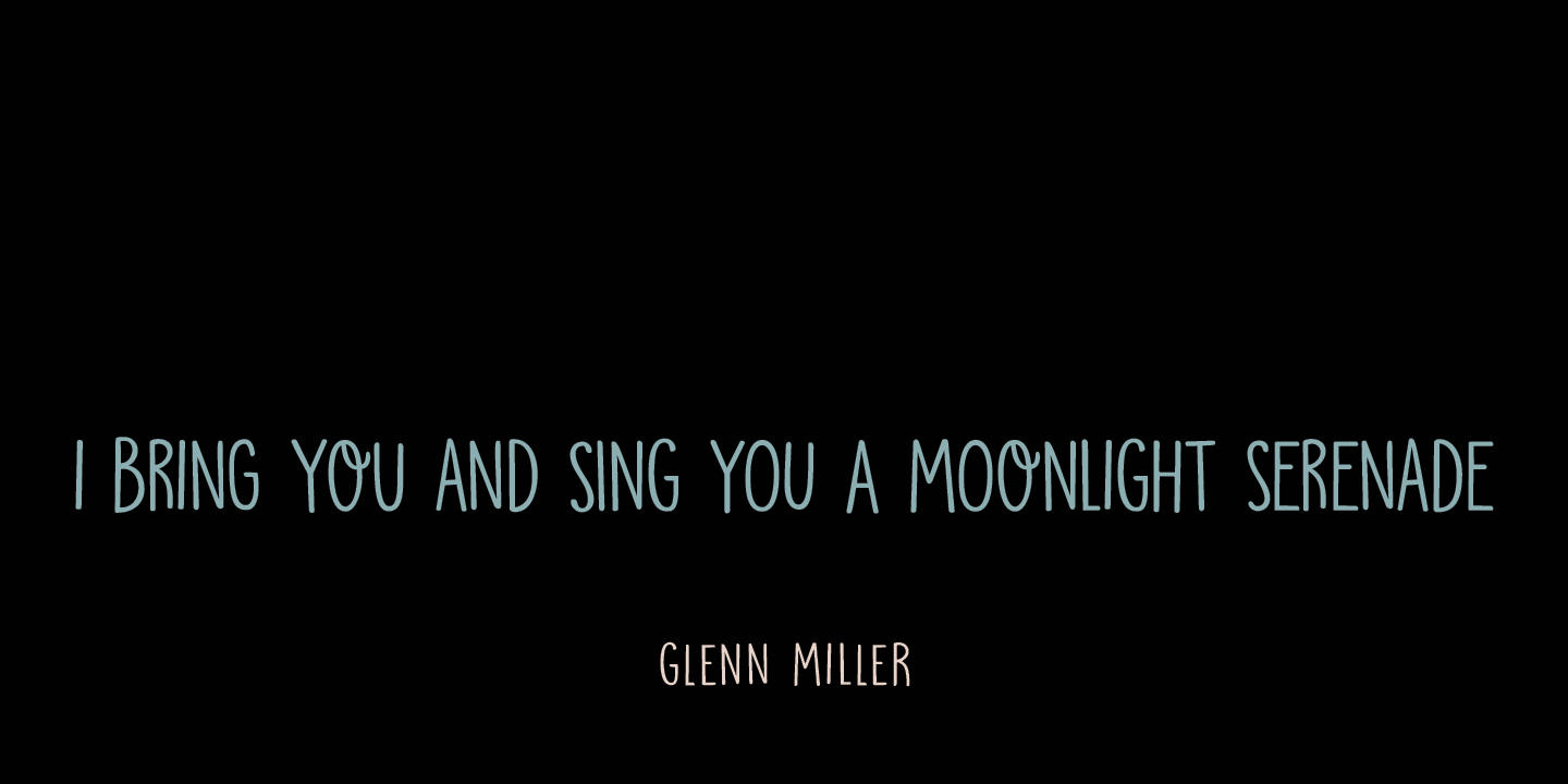 Moonlight Serenade Font Poster #1