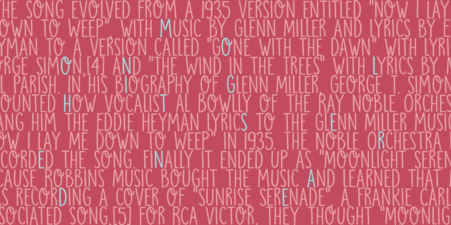 Moonlight Serenade Font Poster #1