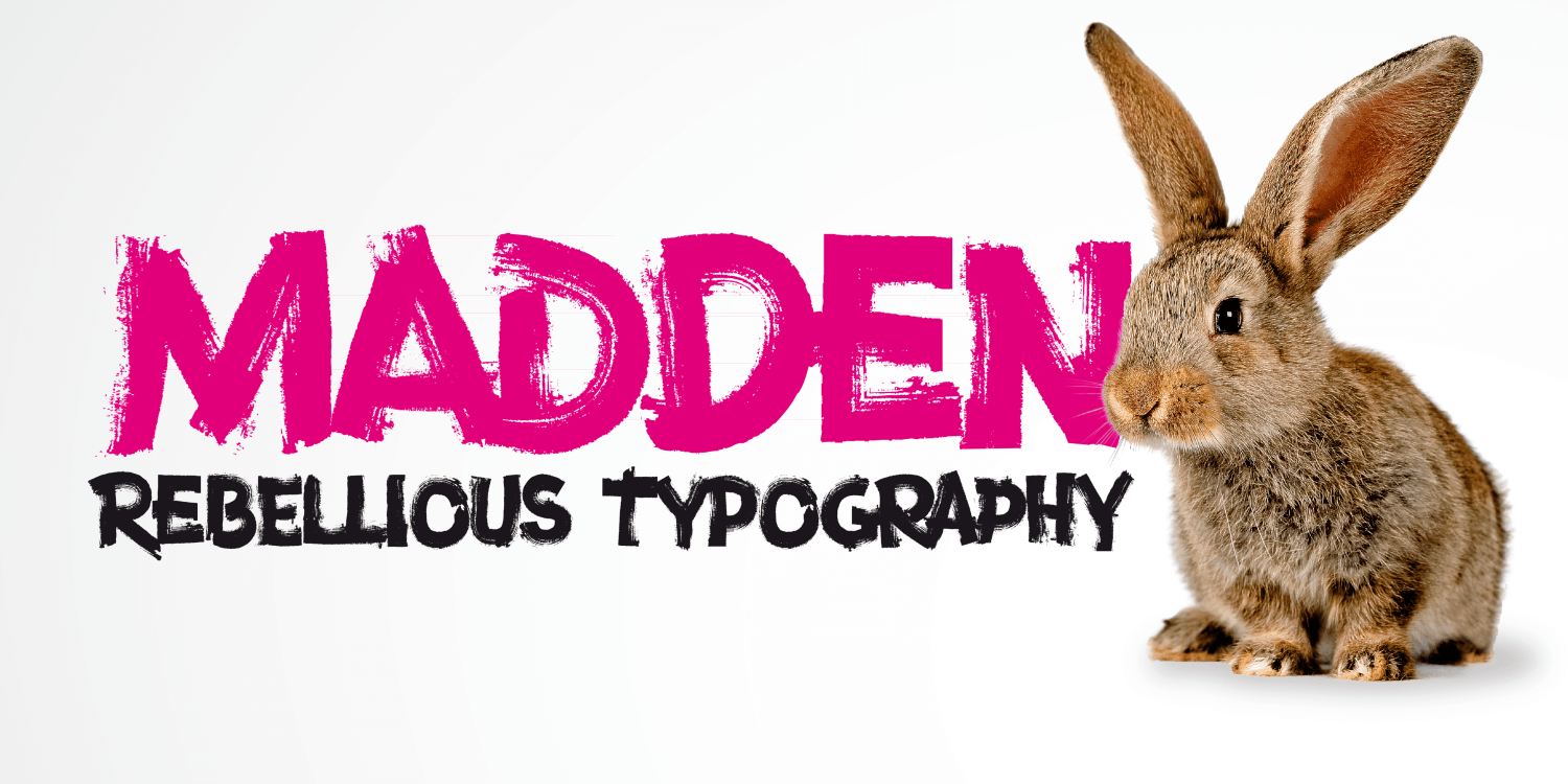Madden Font Poster #1
