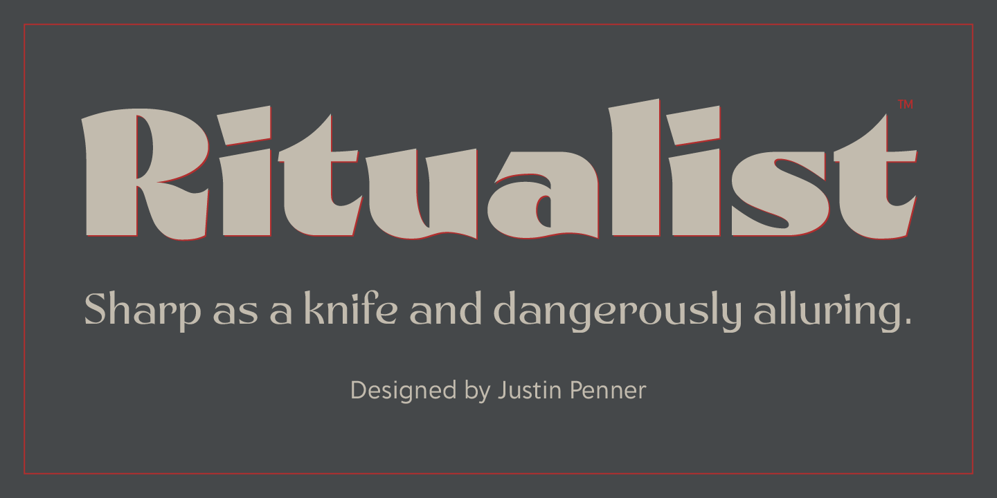 Ritualist Font Poster #1