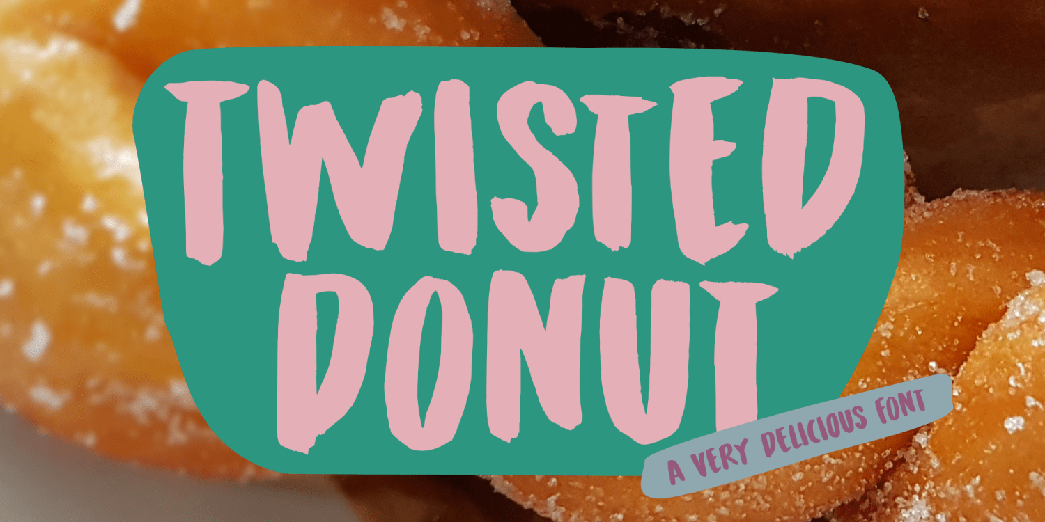 Twisted Donut Font Poster #1