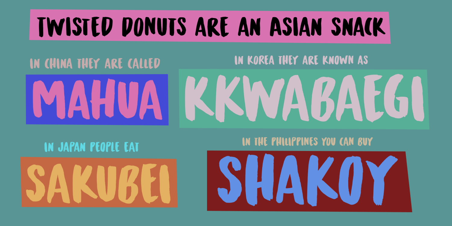 Twisted Donut Font Poster #1