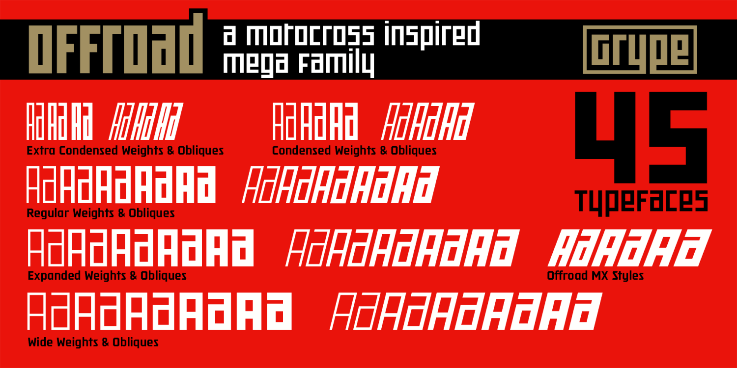 Offroad Font Poster #1